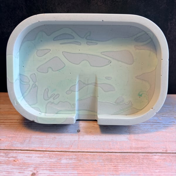Handcrafted Jesmonite Soap Dish — Soft, Sustainable Elegance