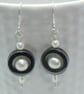 Sterling silver Hematite & Freshwater pearl earrings - Image 3