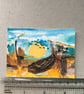 Beach boat ACEO  - Image 3