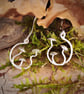 Silver mushroom earrings - Image 5