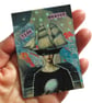 Ocean Goddess ACEO Portrait Maritime Coastal Themed Miniature Feminist Artwork