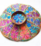 Teacup and Saucer Textile Art Free Machine Embroidery  - Image 5