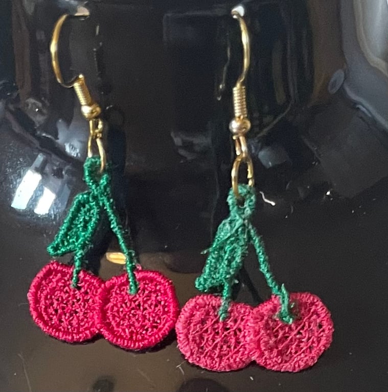 Handmade Free Standing Lace Earrings