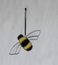 Stained Glass Large Yellow & Black Bee Suncatcher - Image 5