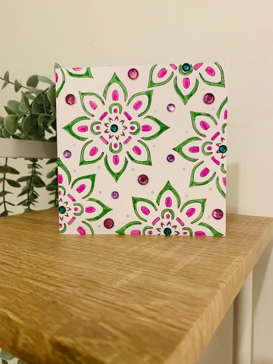 Hand drawn Flower Card