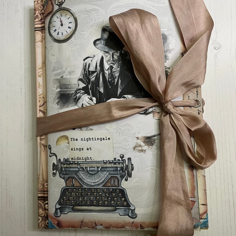 Library - Altered Book - The Nightingale Mystery - by Carolee Crafts  PB8 - 0006