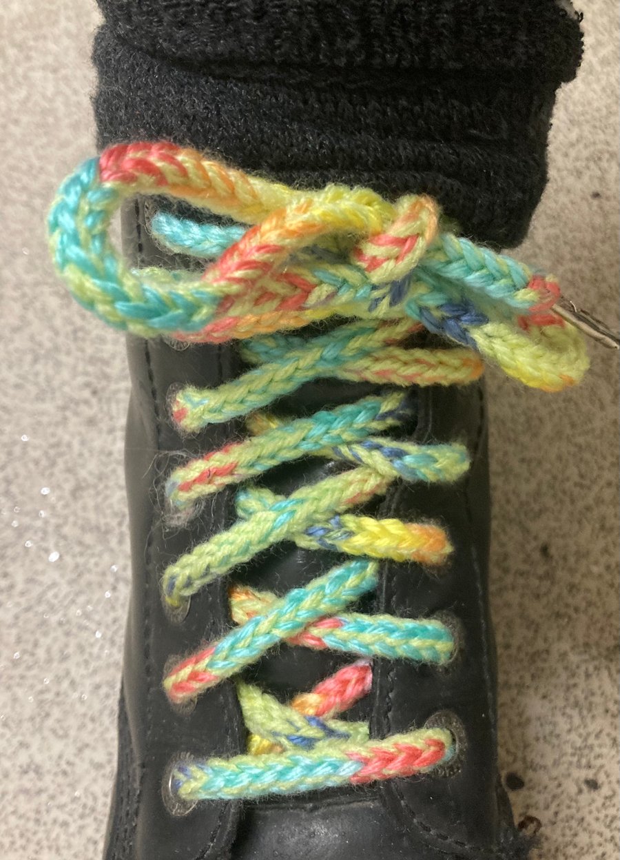 Shoelaces handmade with cotton  yarn