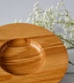Beautiful, small hand-turned wooden platter.