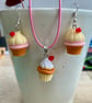 Cutie-pie Cupcake Earring and Necklace Set - Image 2