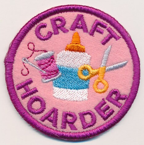 Craft Hoarder Embroidered Patch for jackets, sweatshirts, denim, bags and jeans