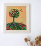 Original Landscape Painting, Tree Artwork, Autumn Art, Cottage Style - Image 8