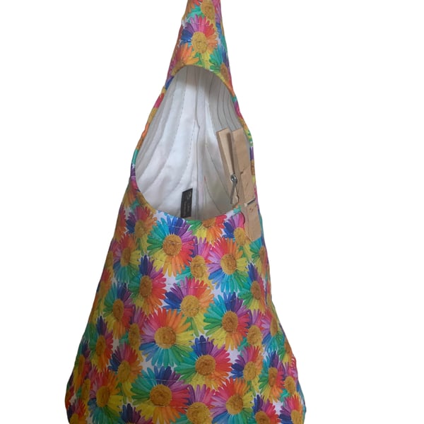 Peg Bag - Rainbow Daisies 