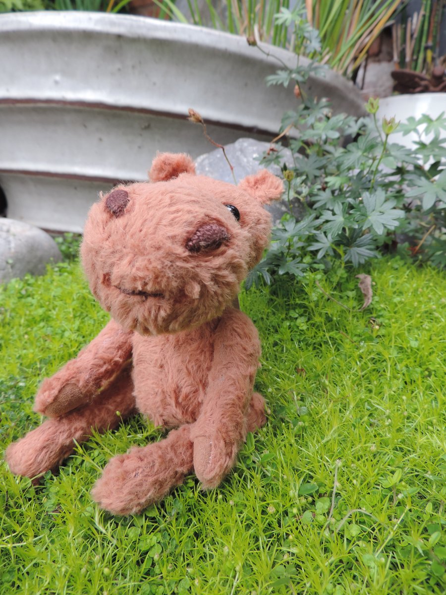 6.5" Hippo! Hand made, fully jointed collectable.