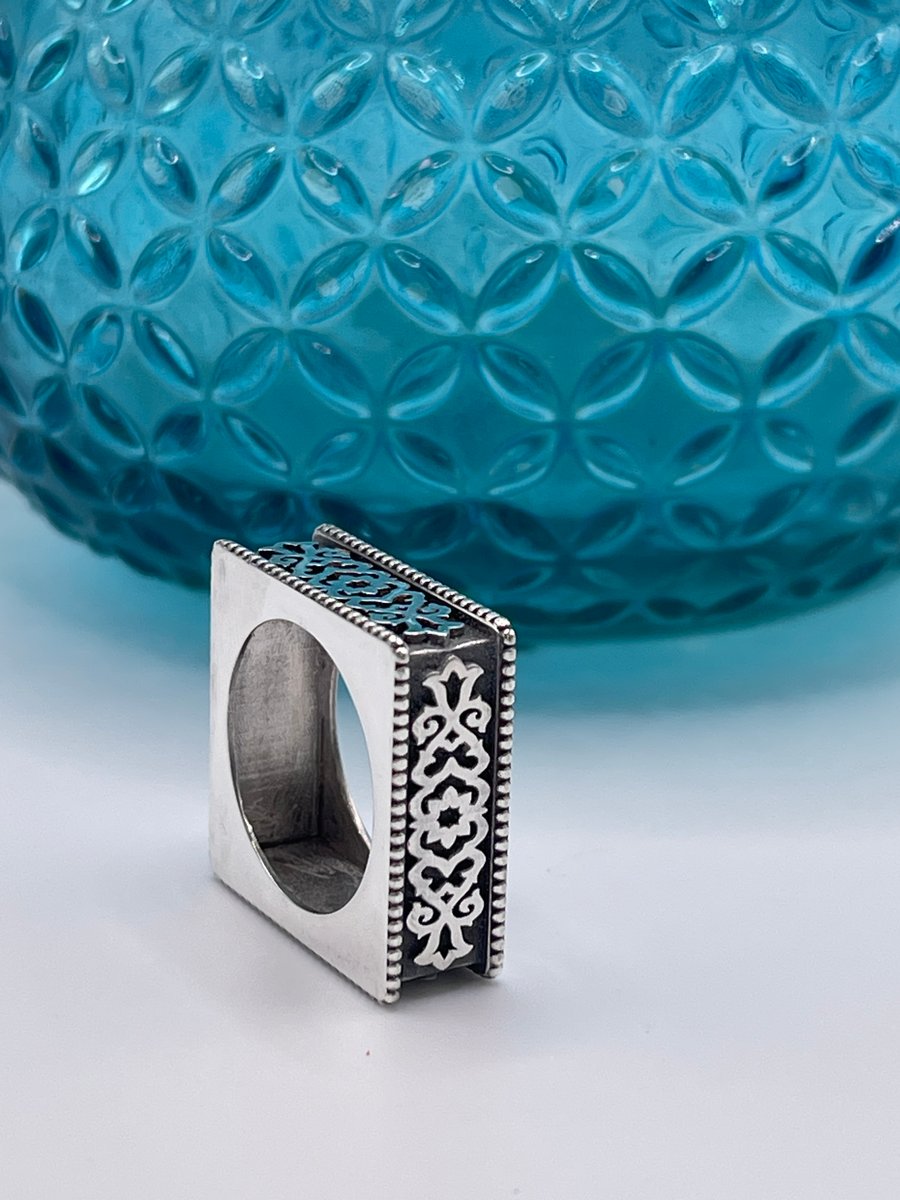Persian Garden Square Ring