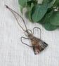 Copper Angel Decoration with African Turquoise Gemstone - Image 2