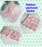 Rainbow patchwork blanket, crochet  - Image 2