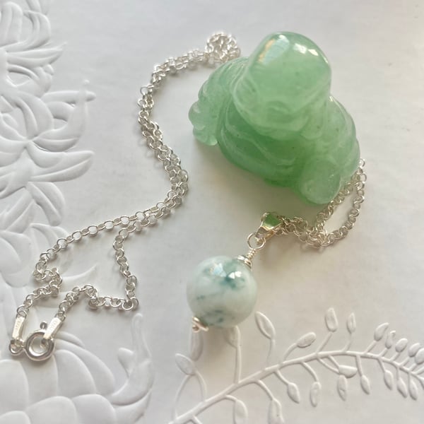 Snowflake Jade Pendant