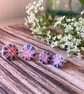 Union Jack button earrings, choice of size, patriotic jewellery - Image 2