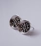 Sterling Silver Granulated Studs, D5 