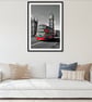 Big Ben Red Bus Westminster Bridge London Photograph Print - Image 3