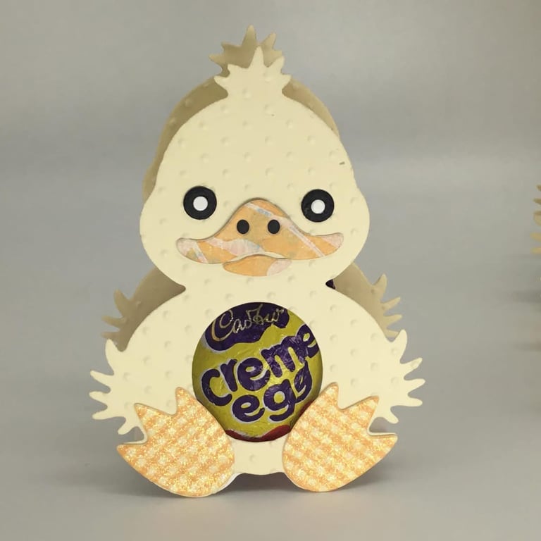 3D Easter card chocolate egg holder 