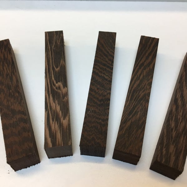 Wood Pen Blanks - Oak, Ash, Walnut, Wenge, Redwood - Pack of 5