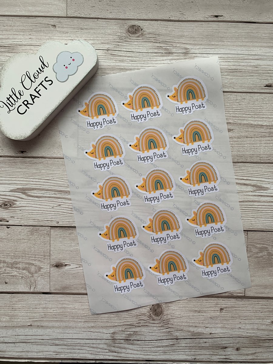 Stickers, Business Stickers, Parcel stickers, Envelope Stickers, Happy Post