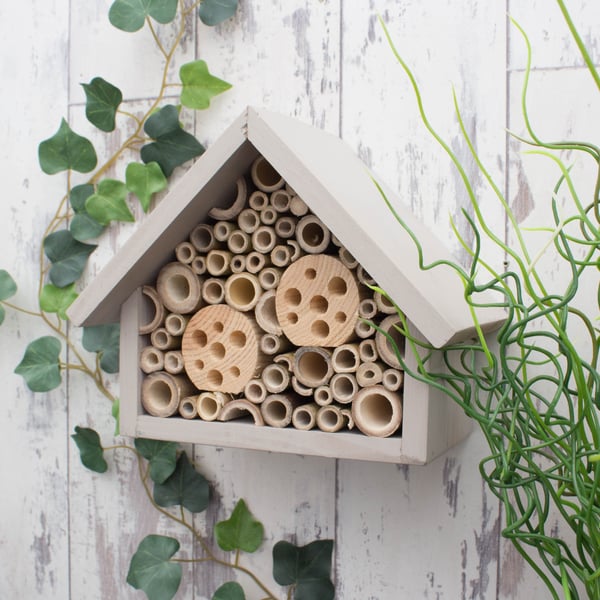 Bee Box, Bee Hotel, Large, in 'Forest Mushroom'