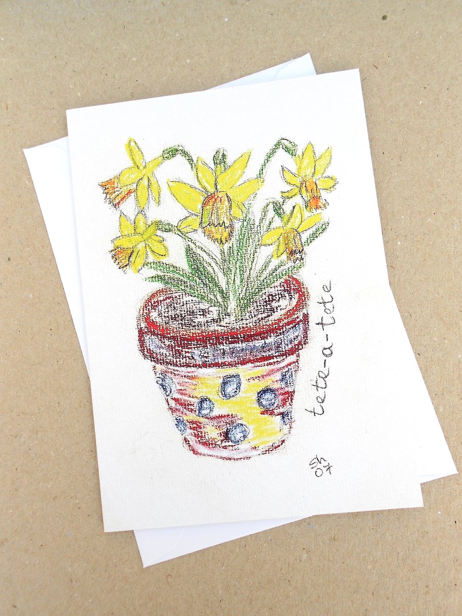 For Barbara ONLY Tete a Tete Pastel Card.