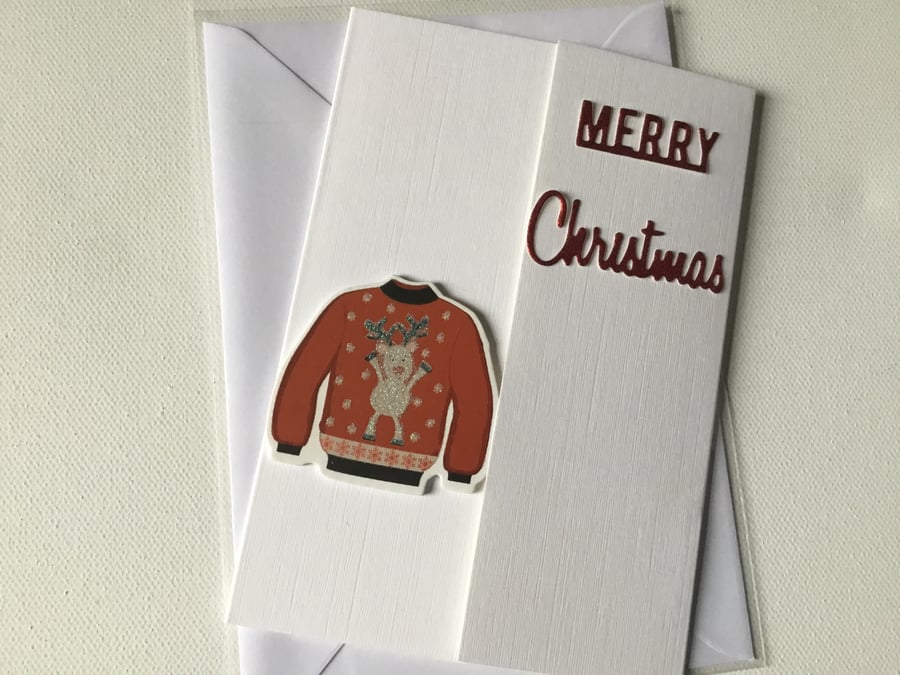 Christmas jumper card. Christmas card. Christmas jumper. 808