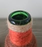 Handmade Autumn Yarn Wrapped Glass Bottle Vases - Set of 2 - Rustic Leaf Detail - Image 4