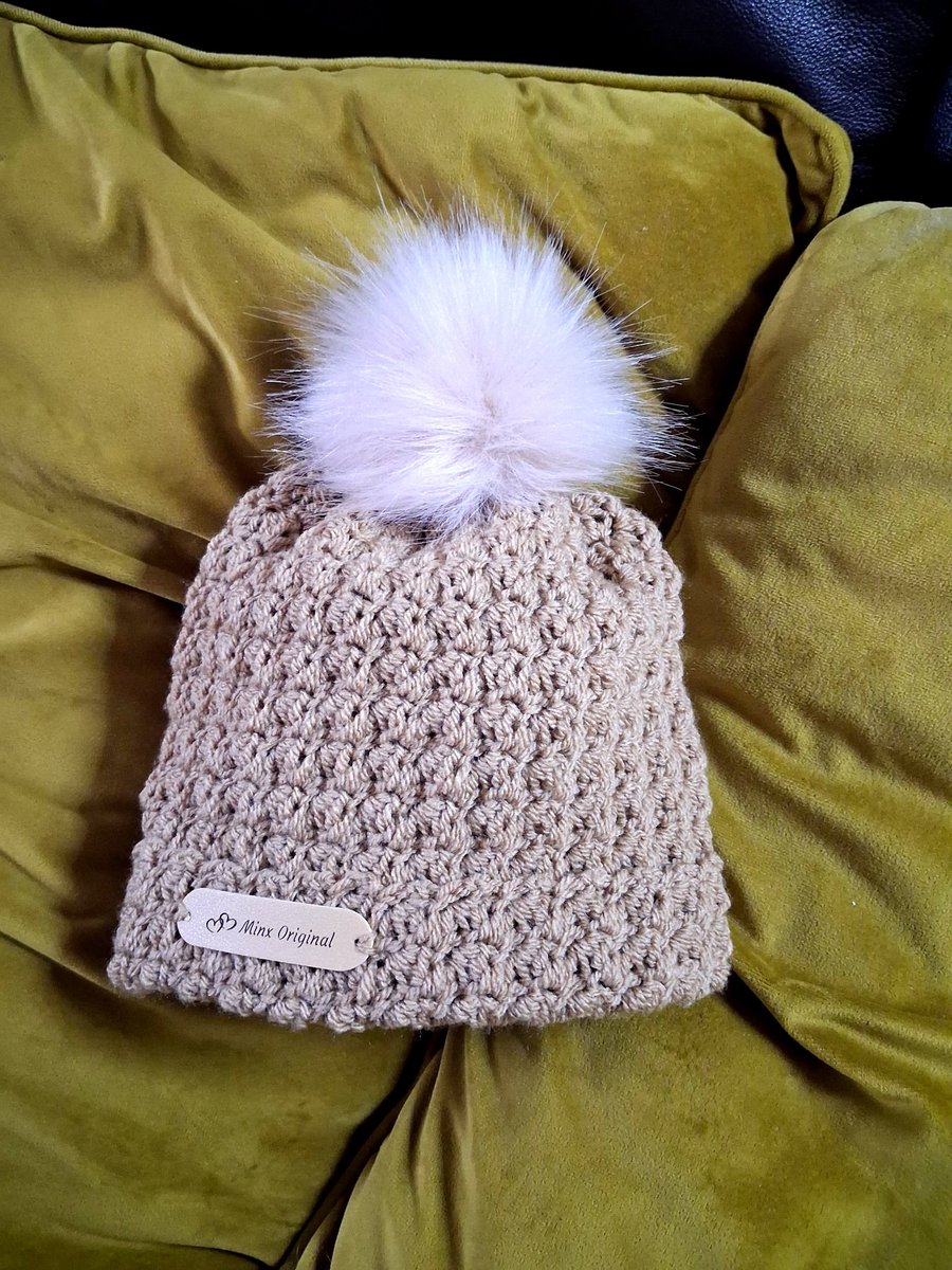 Image of Handmade crochet hat.