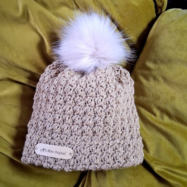 Handmade crochet hat.