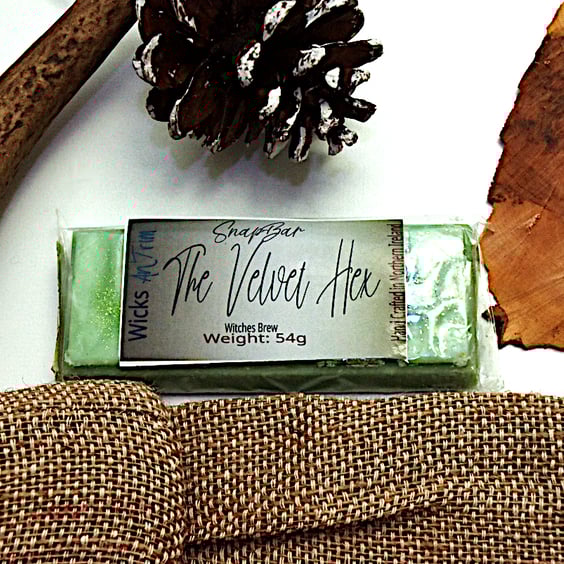 The Velvet Hex Soy Wax Highly Scented Hand Crafted SnapBar