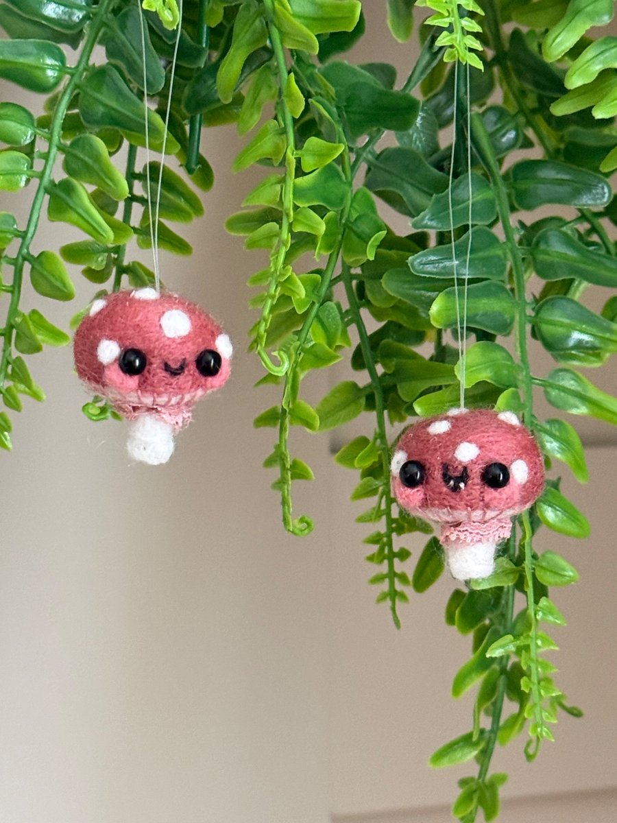 Mini Mushroom Pink Duo