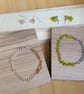 Handmade Peanut Glass Bead Bracelet & Earrings  - Image 1
