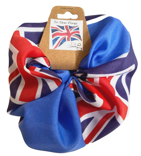 Civil Air Ensign Flag Hair Scrunchie Scrunchies Accessory Ties Elastic