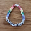 Best BFF - Handcrafted Polymer Clay Elasticated Bracelet