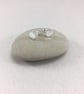 Minimalist Sterling Silver 8mm Round Stud - Image 2