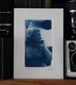 Cyanotype Photo O.O.A.K. Statue of Eve Glasgow