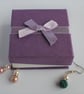 Lava bead and crystal earrings - Image 3