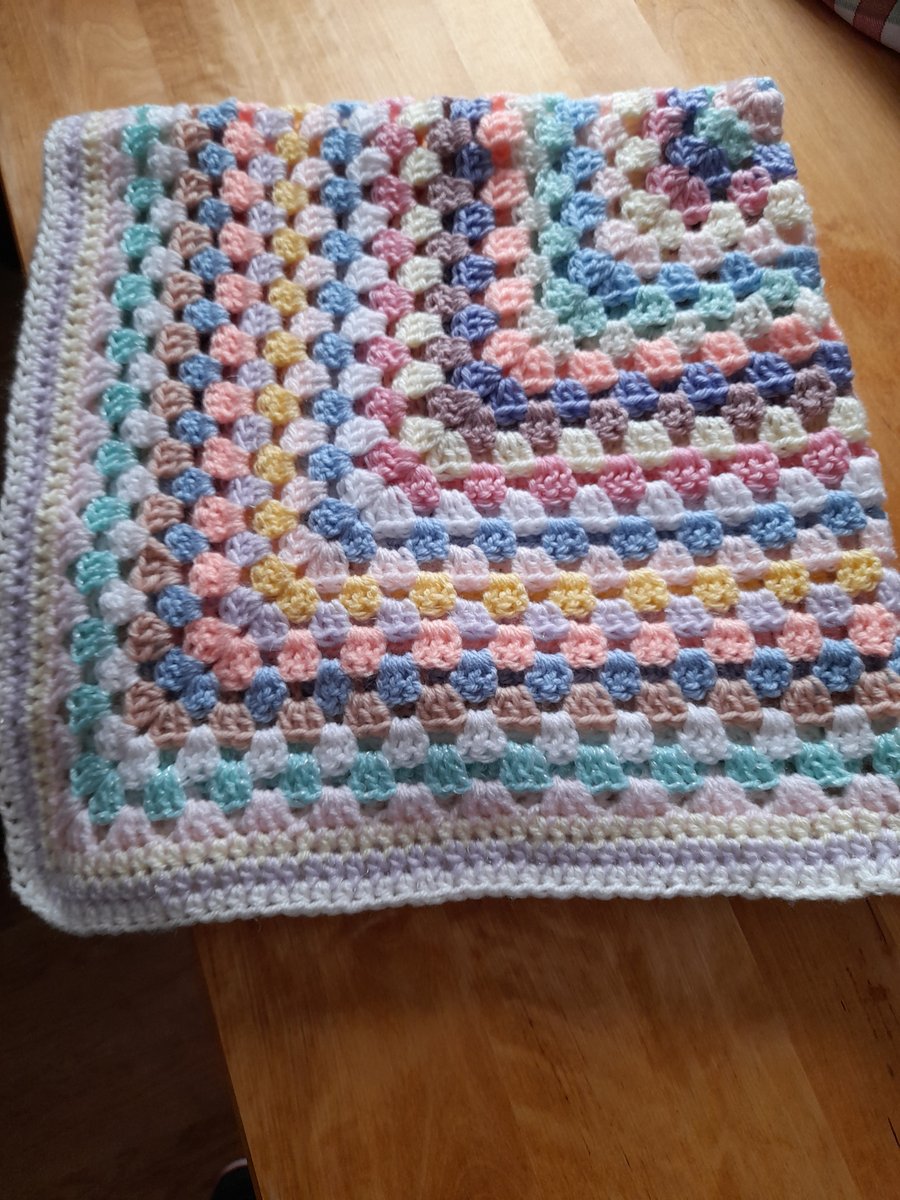Pastel Crochet Blanket
