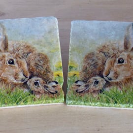 Marble 'Rabbit' Coasters