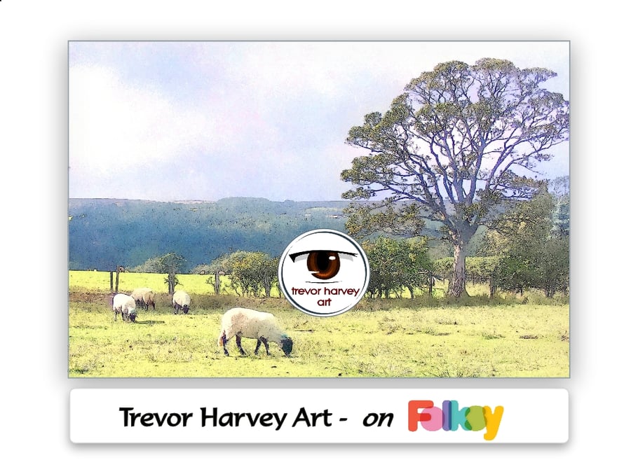 Yorkshire Landscape At Goathland - 12x8 inch exclusive Fine Art print (BR)