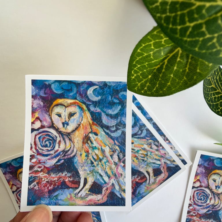     Woodland Owl Wildlife Sticker - Original Art - Laptop and Planner Decor
