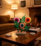Indoor Wooden Garden Display – 3 Interchangeable Flowers - Image 3