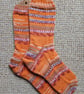 SALE - Socks, hand knitted, Med-Large, adult size 7-8