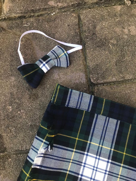 Gordon Dress Tartan Kilt and Bow Tie for babies , children