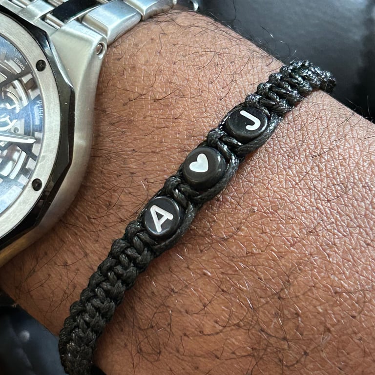 Initials bracelets Adjustable Matching Couple Bracelet Gift