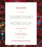 Gift Voucher for Embroidery class